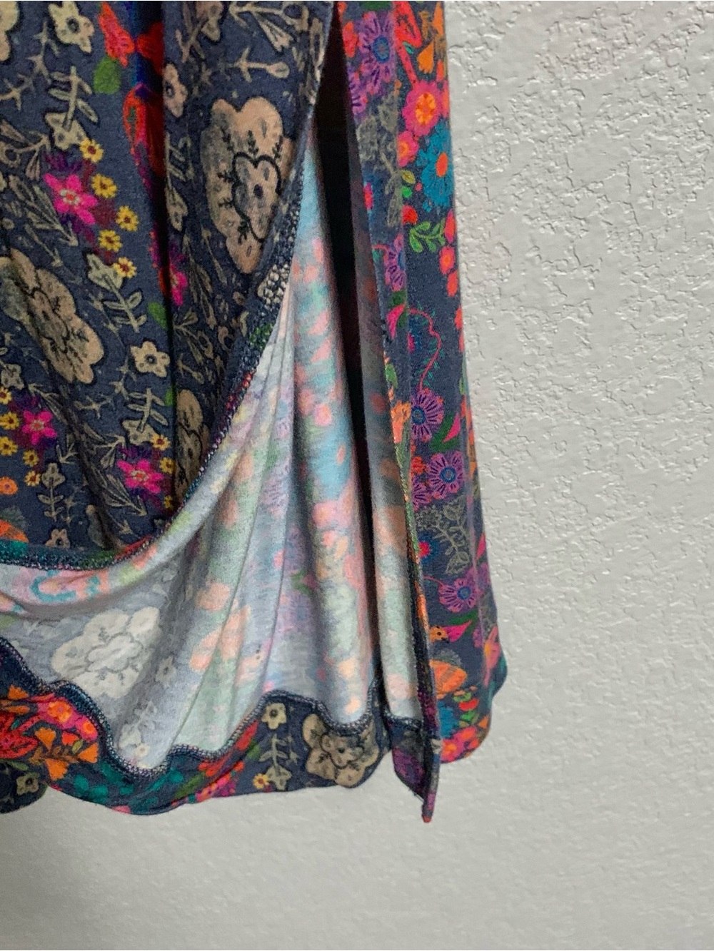 Natural Life Maxi Dress Size M Boho Festival Floral Jersey Short Sleeve Scoop - Picture 8 of 13